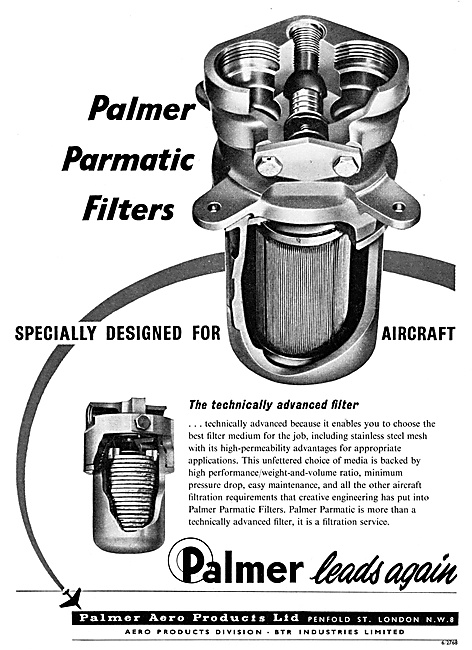 Palmer Aero Products Parmatic Filters                            
