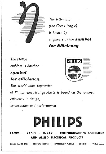 Philips Lamps, Radio, X-Ray & Electrical Products                