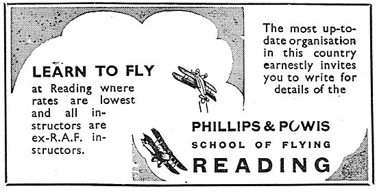 Phillips & Powis Flying School - All Instructors Are Ex RAF      