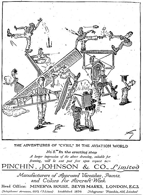 Pinchin Johnson Aircraft Paints & Varnishes. Cyril Series #5     