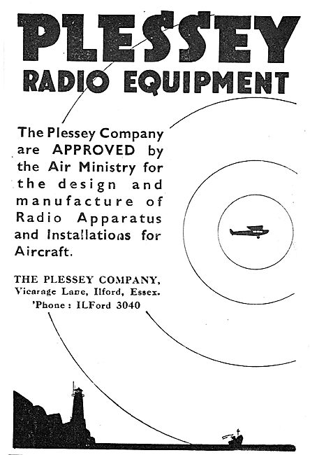 Plessey Radio Equipment For Aircraft                             