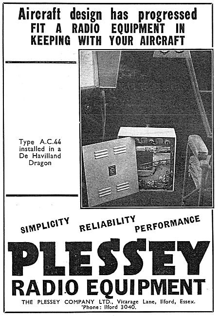Plessey Radio Equipment For Aircraft: AC44                       
