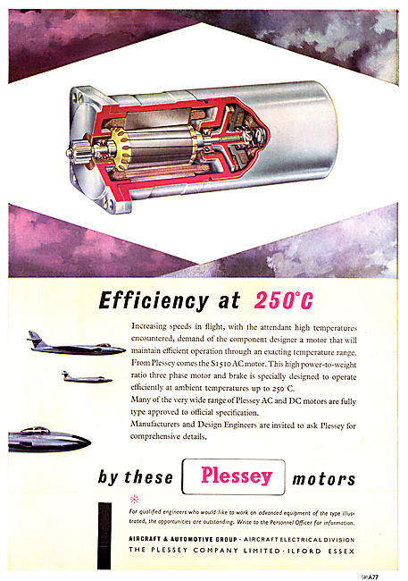 Plessey Electrical Components. Electric Motors                   