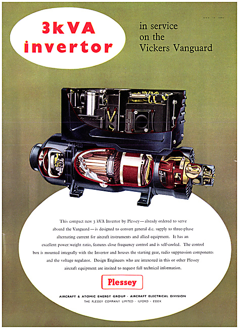 Plessey Electrical Components 3kVA Invertor                      