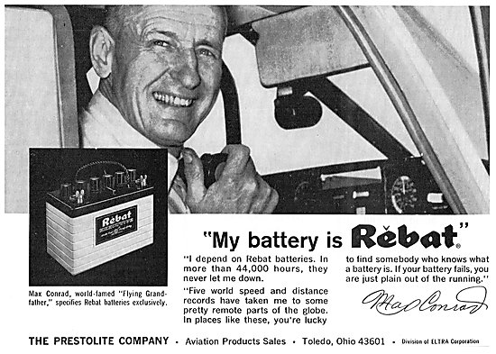 Prestolite Rebat Aircraft Batteries                              