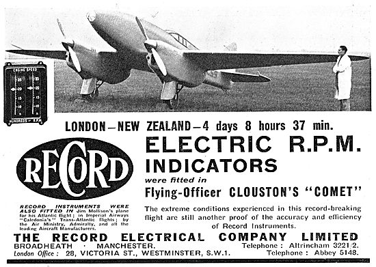 The Record Electrical Company. Electric RPM Indicators           