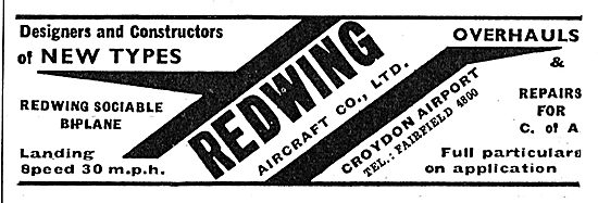 Redwing Aircraft Co Gatwick - Aircraft Design & Construction     