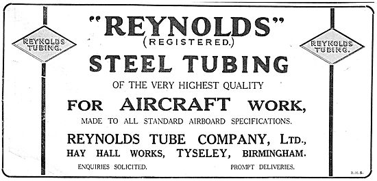 Reynolds  Highest Quality Steel Tubing For Aircraft Manufacturers