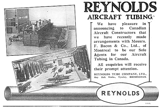 Reynolds Aircraft Tubing Now Available To Canadian Constructors  