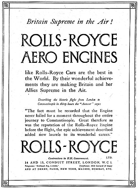 Rolls-Royce Aero Engines. Supreme In The Air                     