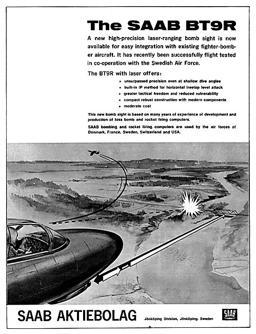 SAAB BT9R High Precision Laser Ranging Bomb Sight                