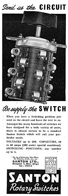 Santon Industrial Electrical Switches 1942                       