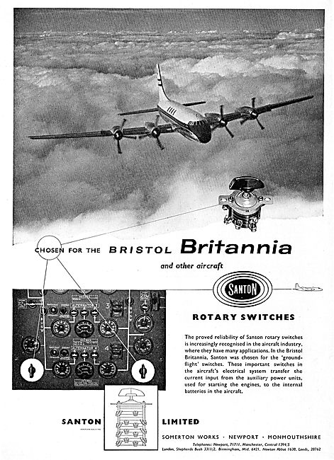 Santon Rotary Switches For Aircraft                              
