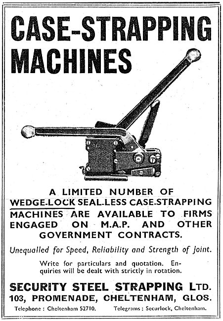 Security Steel Strapping. Cheltenham. Case-Strapping Machines    
