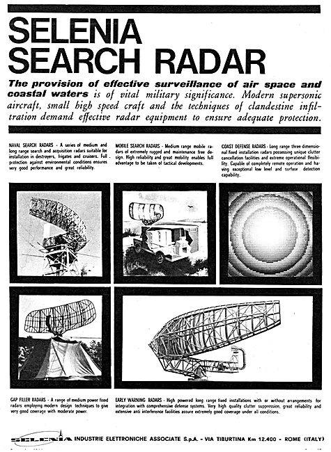 Selenia Search Radar Systems 1966                                