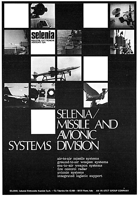 Selenia Missiles & Avionics 1974                                 