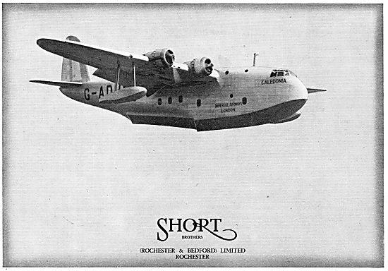 Short Empire Flying Boat Caledonia Of Imperial Airways           