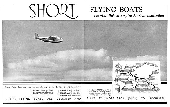 Short Empire Flying Boats In Service With Imperial Airways       