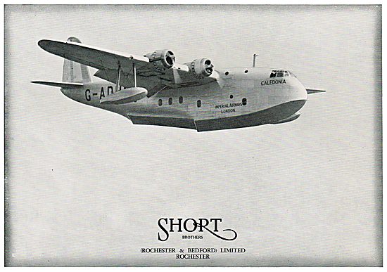 Short Brothers Flying Boats For Imperial Airways                 