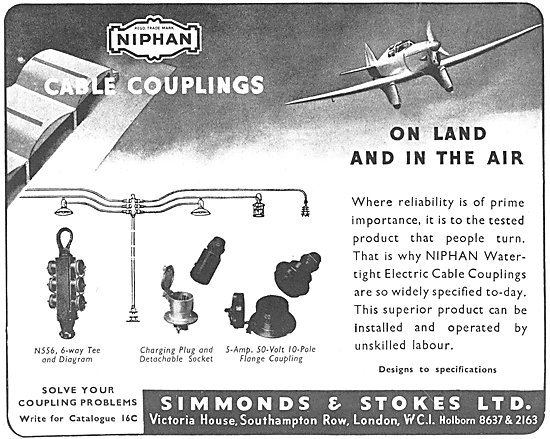 Simmonds & Stokes NIPHAN Cable Couplings                         