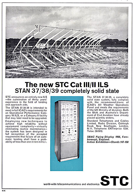 Standard Radio STC STAN 37/38/39 CAT III ILS Installation 1966   