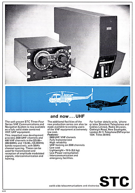 Standard Radio STC UHF Communication & Navigation Equipment      