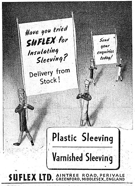 Suflex Electric Cable Insulation Sleevings 1943                  