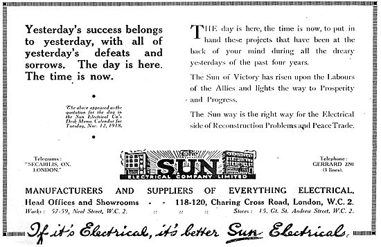 The Sun Electrical Co - Aircraft & Industrial Electrical Products
