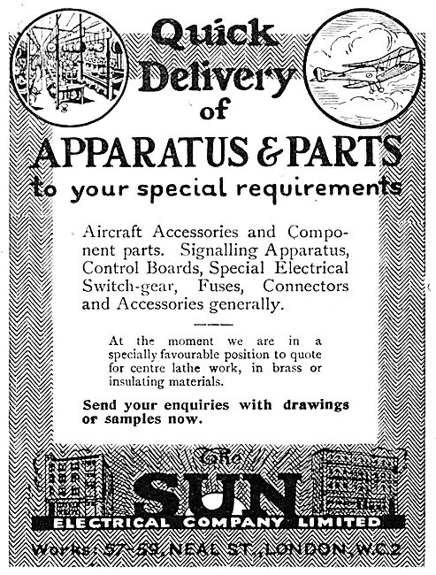 The Sun Electrical Co.  Aircraft Electrical Apparatus & Parts    