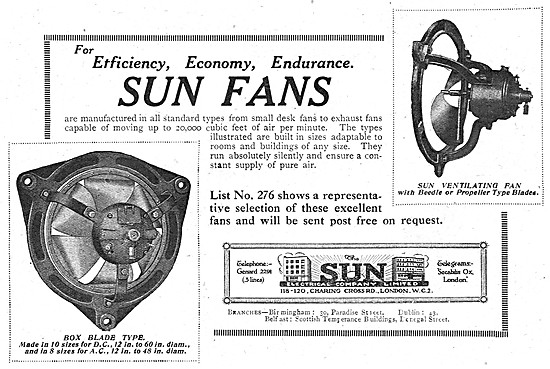 The Sun Electrical Company - Factory Ventilation Fans            