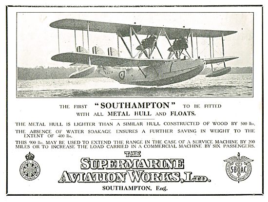 The First Supermarine Southampton To Be Fitted With Metal Hull   