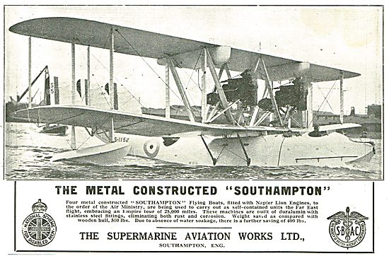 The Metal Constructed Supermarine Southampton Flying Boat        