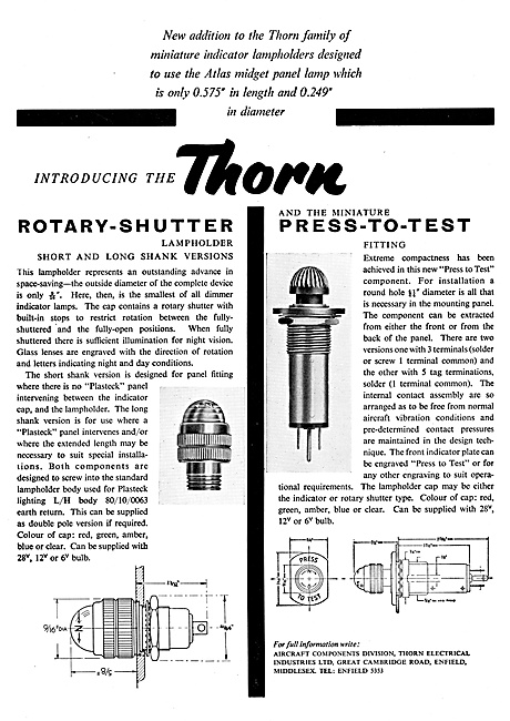 Thorn Electrical Components - Thorn Aircraft Lighting            