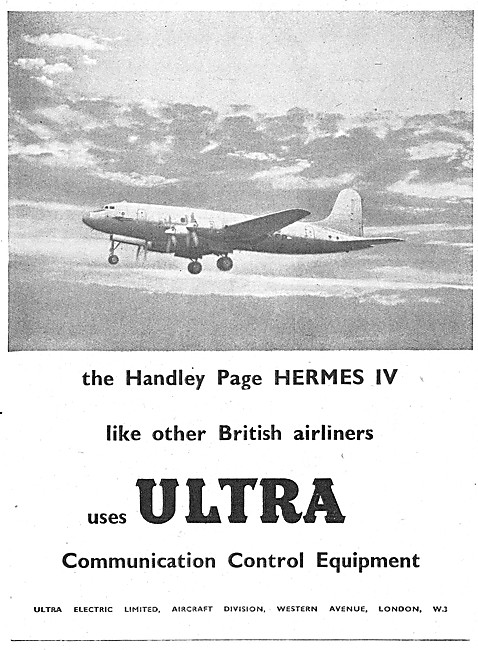 Ultra Electric Communication Control Equipment 1948              