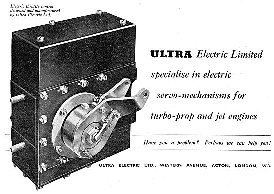 Ultra Electric Ltd : Electric Servo Mechanisms 1950              
