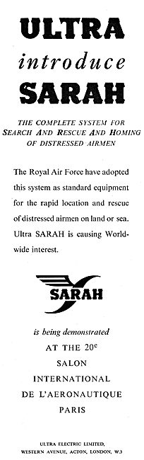 Ultra Electric Ltd : SARAH Search & Rescue Homing System         