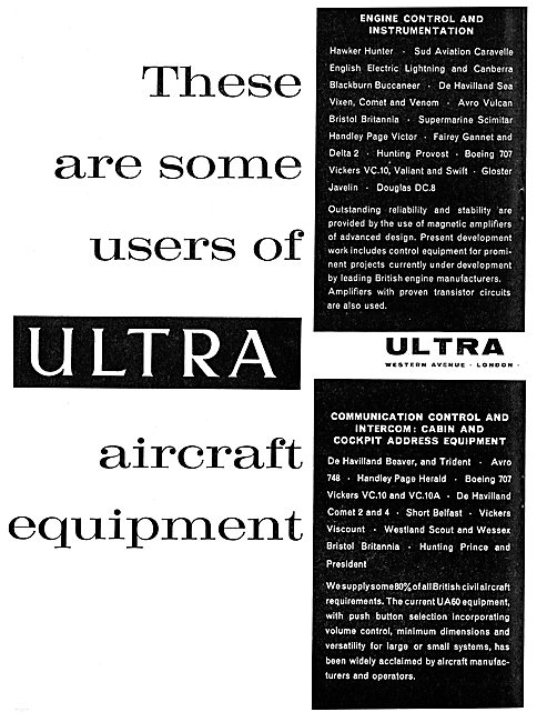 These Aircraft Manufacturers Use Ultra Electronics               