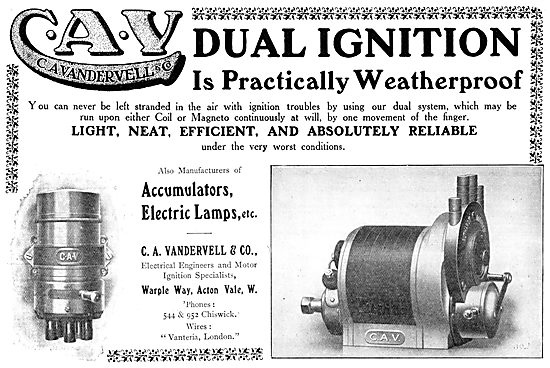 C.A.Vandervell Aero-Engine Igintion Systems.                     