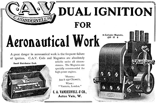 C.A.Vandervell Aero-Engine Dual Igintion Systems.                