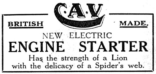 C.A.Vandervell Aero Engine Electric Starter 1917                 