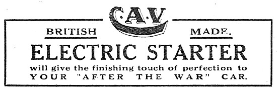 C.A.V. Vandervell Electrical Equipment                           