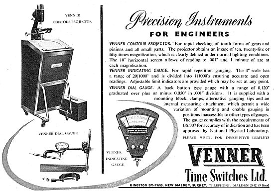 Venner Aircraft Time Switches                                    