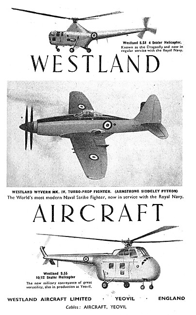 Westland Aircraft - Westland Helicopters - Westland Wyvern       