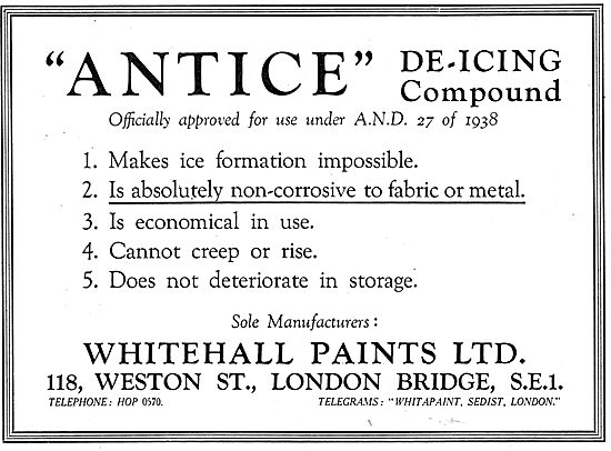 Whitehall Paints - ANTICE De-Icing Compound                      