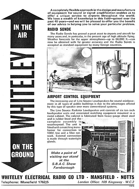 Whiteley Radio Sonde - Whiteley Airport Control Equipment        