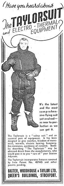 Baxter Woodhouse & Taylor - Taylorsuit Heated Flying Clothing    