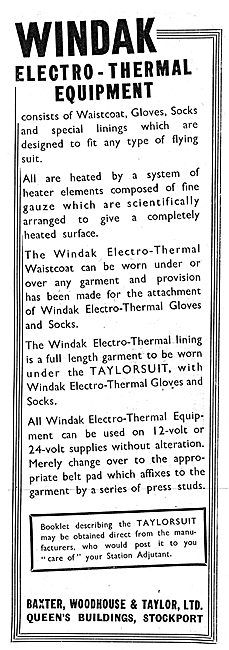 Baxter Woodhouse & Taylor -  Windak ElectroThermal Equipment 1942