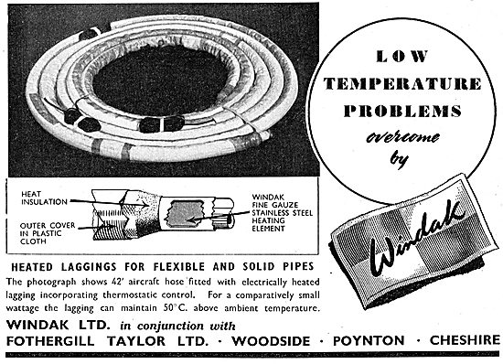 Windak Fothergill Taylor Heeted Laggings For Aircraft Pipework   