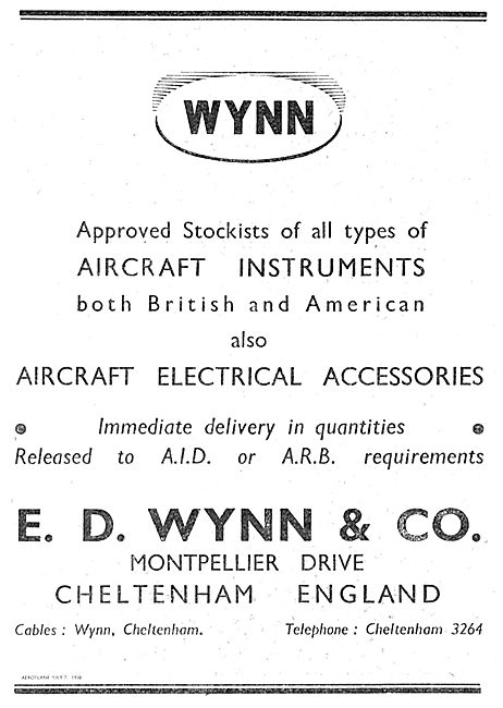 Wynn & Co Approved Aircraft Instrument & Electrical Part Stockist