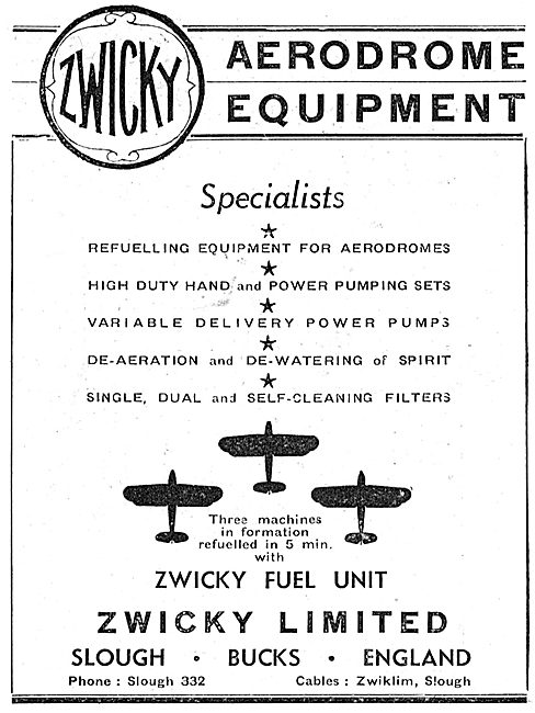 Zwicky Variable Delivery Power Pumps: Aircraft                   